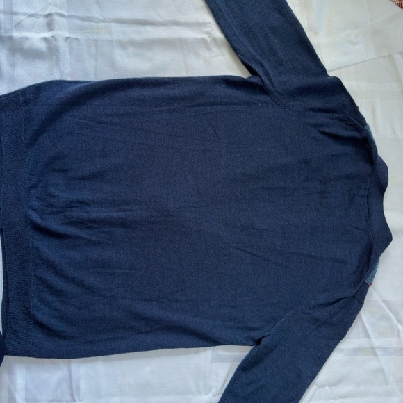 Sequined front merino wool cardigan. - Picture 8 of 15